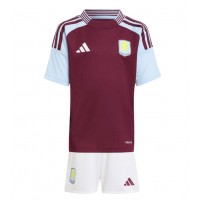 Camisa de time de futebol Aston Villa Replicas 1º Equipamento Infantil 2024-25 Manga Curta (+ Calças curtas)